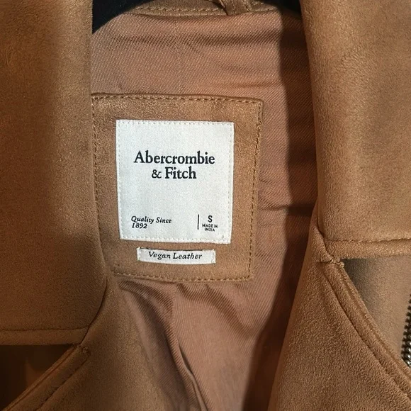 Abercrombie & Fitch Vegan Leather Jacket - Picture 2 of 4